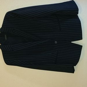 Ann Taylor, Blue Pinstripe Blazer, Jacket